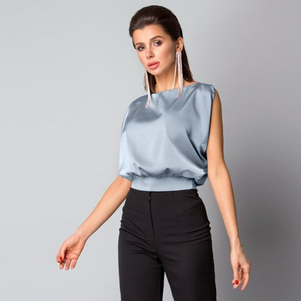 Althea Satin Tie-Back Top