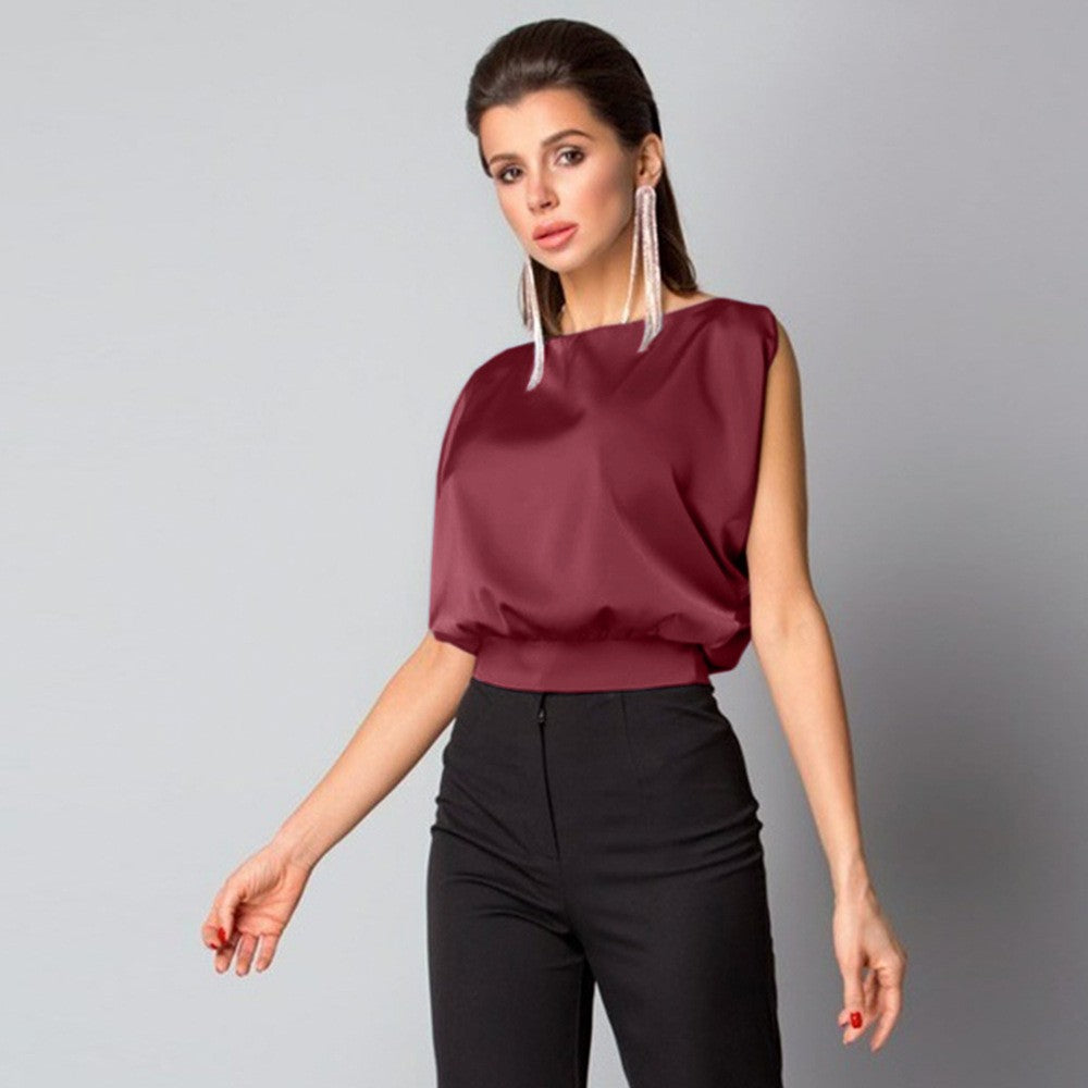 Althea Satin Tie-Back Top