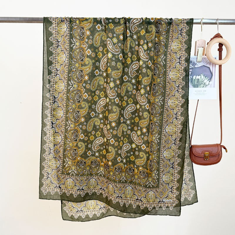 Isolde Floral Silk Shawl