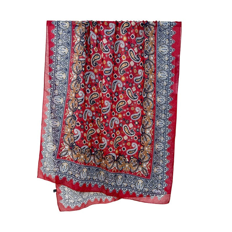 Isolde Floral Silk Shawl