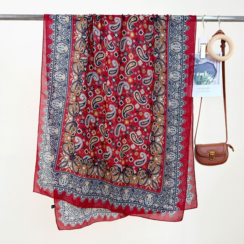 Isolde Floral Silk Shawl