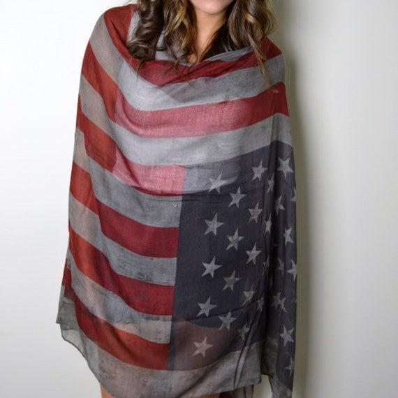 Liberty Flag Summer Shawl