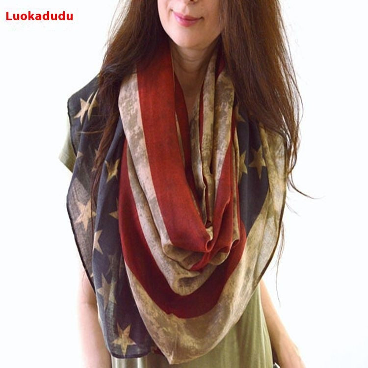 Liberty Flag Summer Shawl