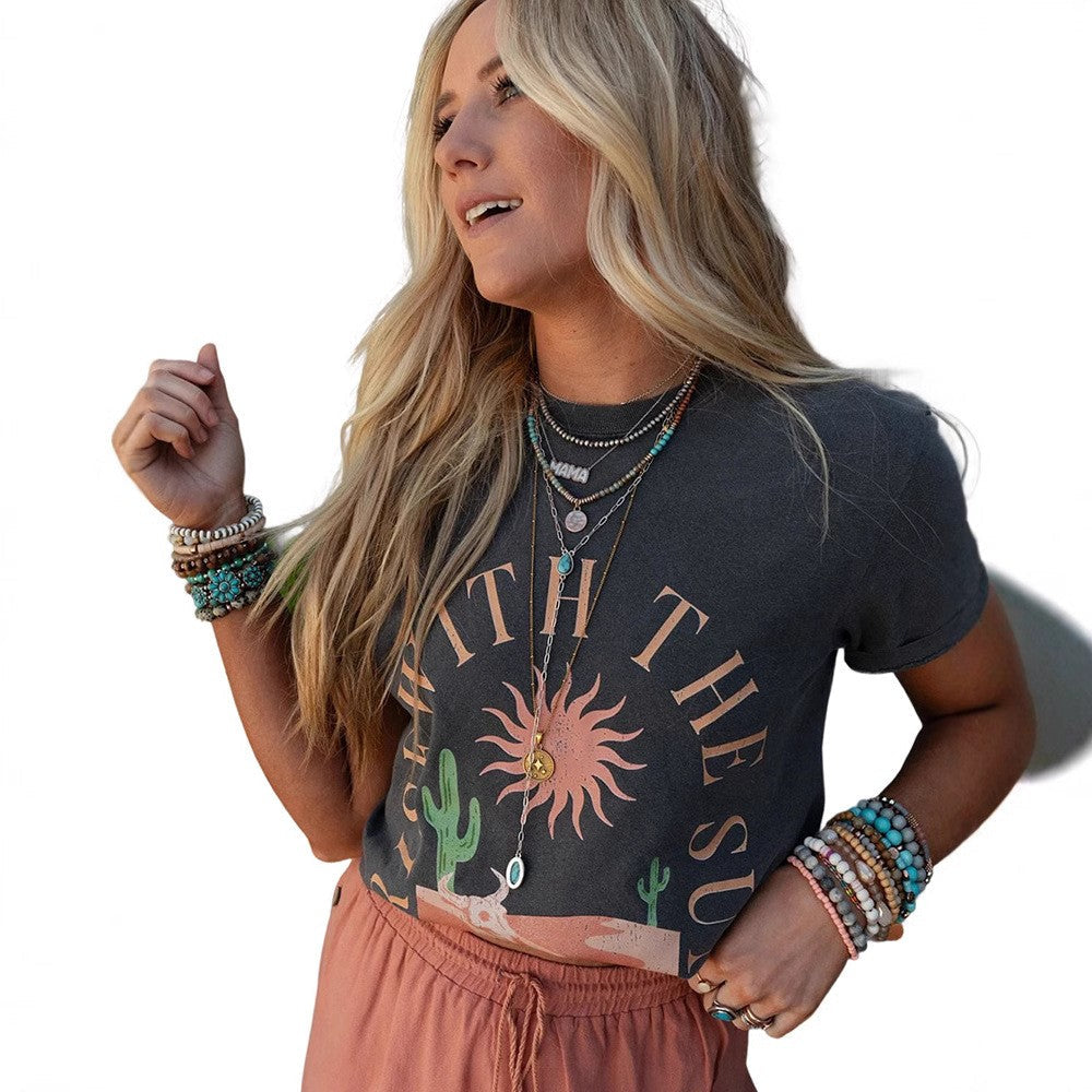 Marlowe Retro Cotton Top