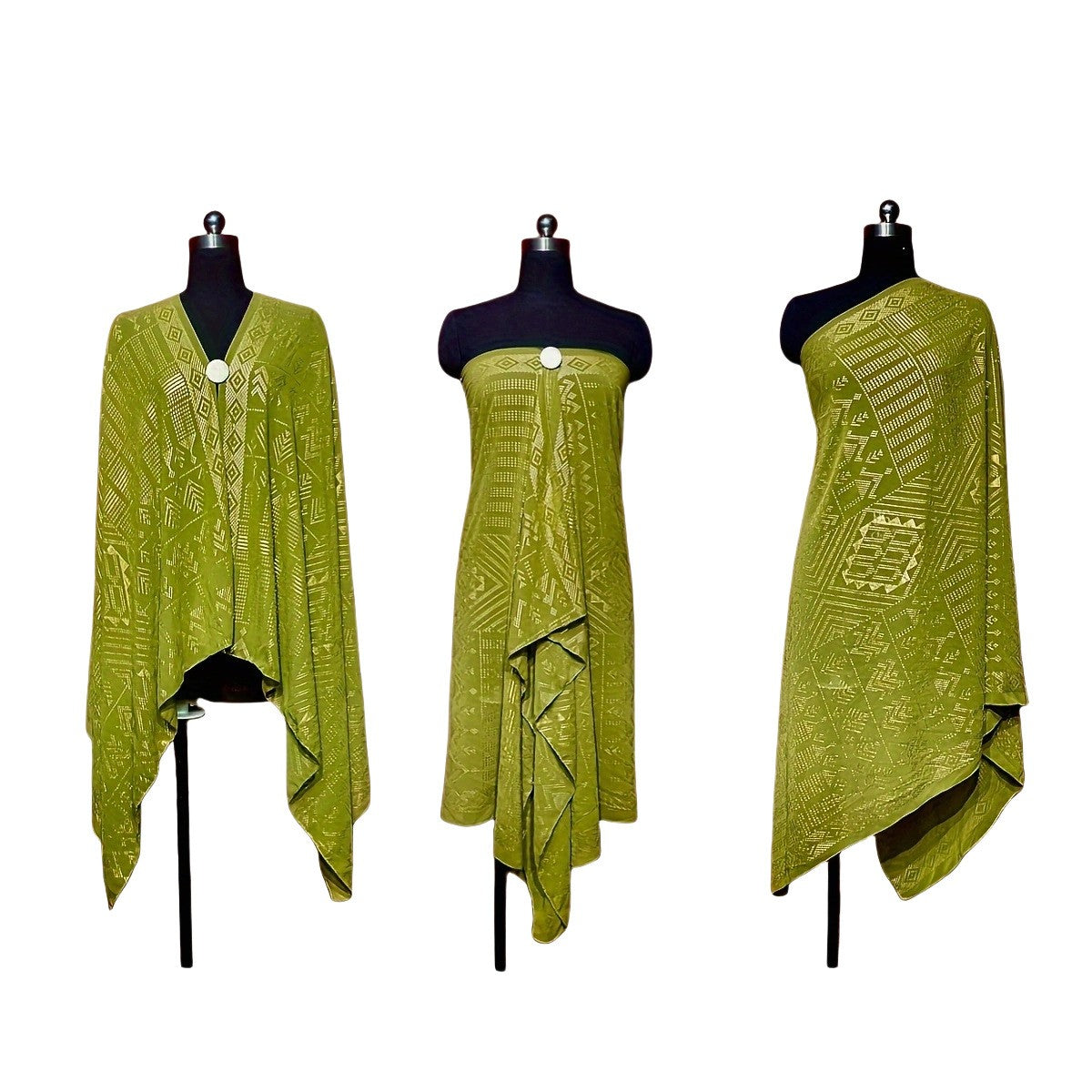 Ophelia Metallic Chiffon Shawl