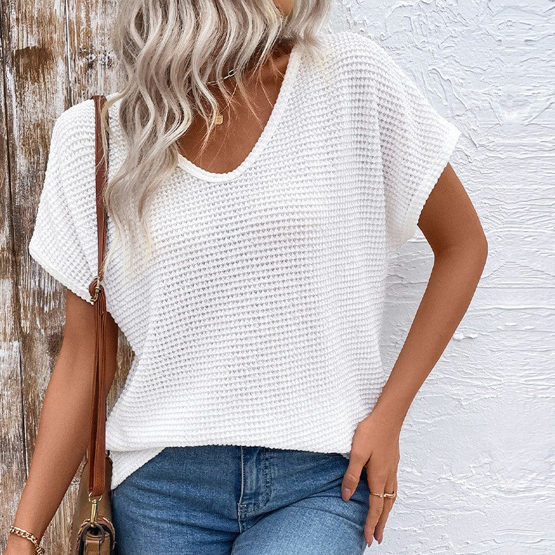 Vivienne Hollow V-Neck Tee