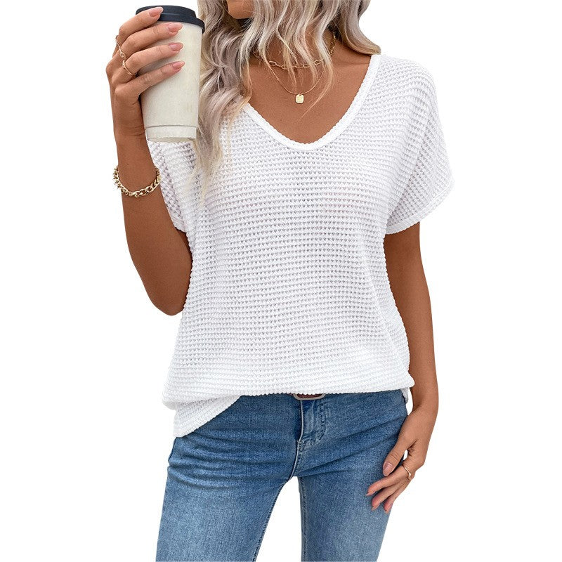 Vivienne Hollow V-Neck Tee